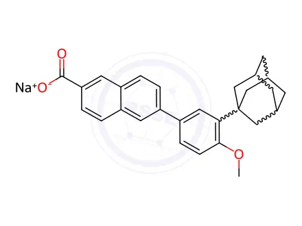 Chemical structure of Adapalene Sodium Salt