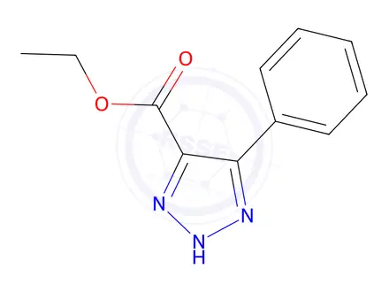 Chemical structure of 4-Phenyl-1H-1,2,3-triazole-5-carboxylic acid ethyl ester