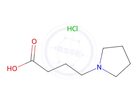 Chemical structure of 1-Pyrrolidinebutyric Acid HCl