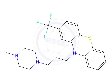 Chemical structure of Trifluoperazine