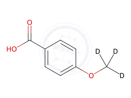 Chemical structure of 4-(METHOXY-D3)BENZOIC ACID