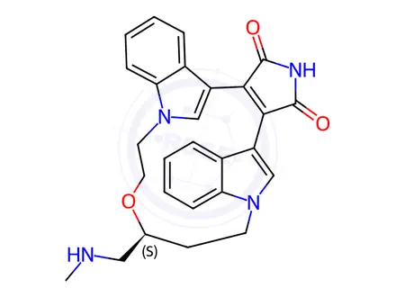 Chemical structure of N-Desmethyl Ruboxistaurin