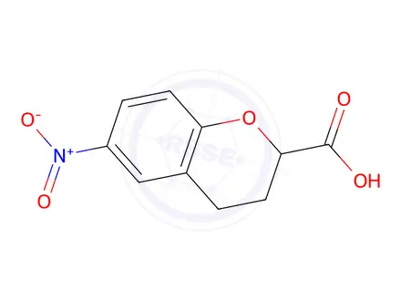 Chemical structure of 6-Nitrochromane-2-carboxylic acid