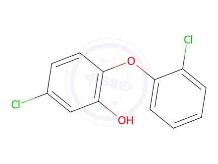 Chemical structure of 5-Chloro-2-(2-chlorophenoxy)phenol