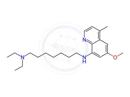 Chemical structure of N1,N1-Diethyl-N7-(6-methoxy-4-methylquinolin-8-yl)heptane-1,7-diamine