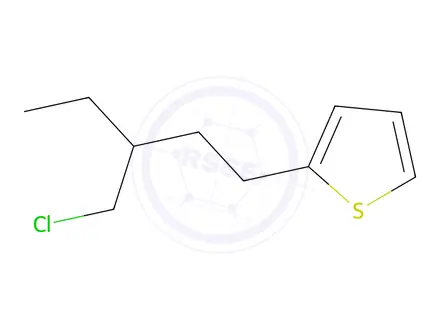 Chemical structure of 2-(3-(Chloromethyl)pentyl)thiophene