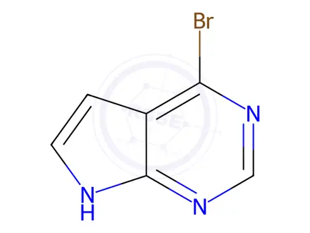 Chemical structure of 4-Bromo-7H-pyrrolo[2,3-d]pyrimidine