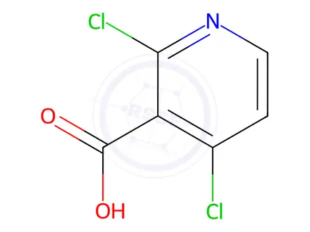 Chemical structure of 2,4-Dichloronicotinic Acid