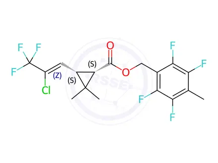 Chemical structure of Tefluthrin
