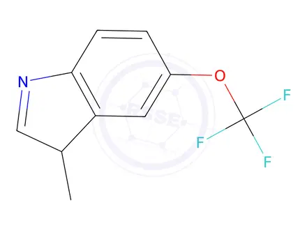 Chemical structure of 3-Methyl-5-(trifluoromethoxy)-1H-indole
