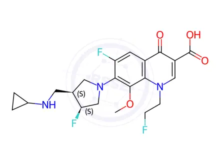 Chemical structure of Lascufloxacin