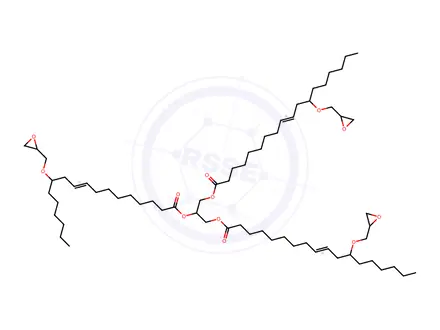 Chemical structure of Castor oil glycidyl ether
