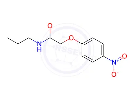 Chemical structure of 2-(4-nitrophenoxy)-N-propylacetamide