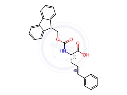 Chemical structure of Fmoc-L-Styrylalanine