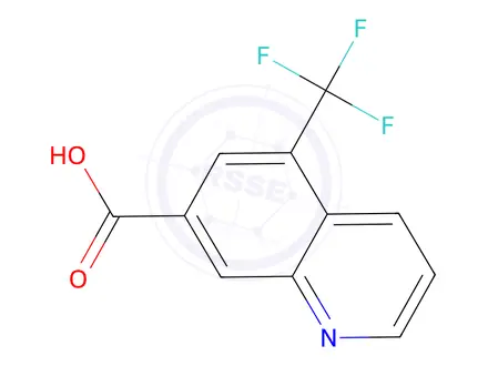 Chemical structure of 5-(Trifluoromethyl)quinoline-7-carboxylic acid