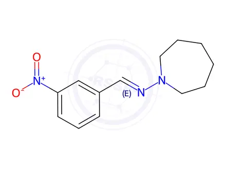 Chemical structure of N-(azepan-1-yl)-1-(3-nitrophenyl)methanimine