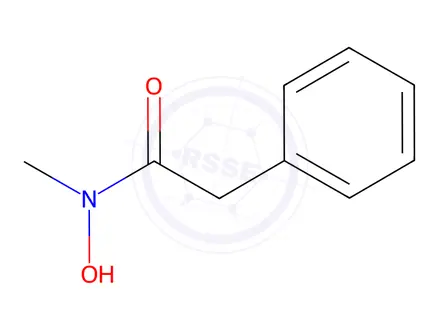Chemical structure of N-methylphenylacetohydroxamic acid