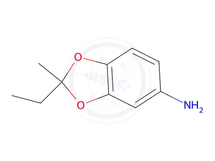 Chemical structure of 2-ethyl-2-methyl-2H-1,3-benzodioxol-5-amine