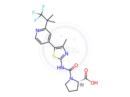 Chemical structure of Alpelisib Carboxylic Acid