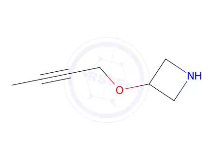 Chemical structure of 3-(But-2-yn-1-yloxy)azetidine