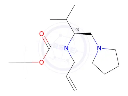 Chemical structure of (S)-tert-Butyl allyl(3-methyl-1-(pyrrolidin-1-yl)butan-2-yl)carbamate