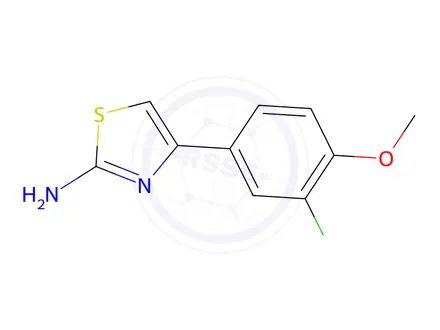 Chemical structure of 4-(3-Chloro-4-methoxyphenyl)-1,3-thiazol-2-amine