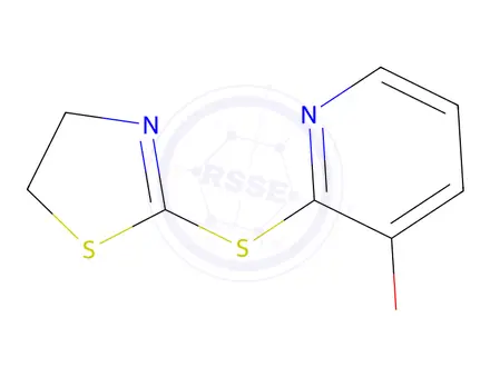 Chemical structure of 2-(3-hydroxy-2-pyridyl)-2-thiothiazoline