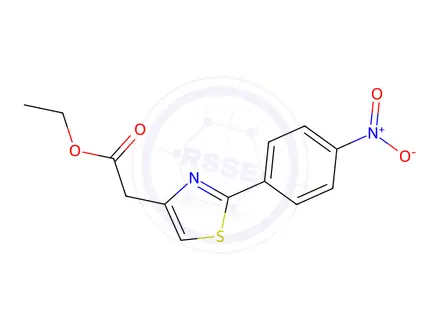 Chemical structure of Ethyl 2-(2-(4-nitrophenyl)thiazol-4-yl)acetate