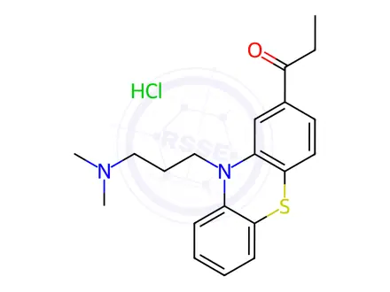 Chemical structure of Propionylpromazine hydrochloride