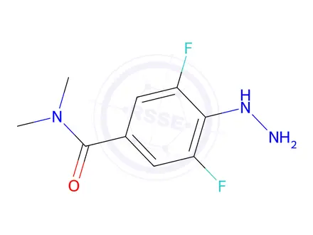 Chemical structure of 3,5-Difluoro-4-hydrazinyl-n,n-dimethylbenzamide