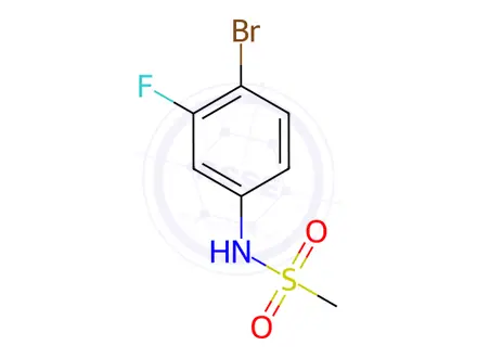 Chemical structure of N-(4-bromo-3-fluorophenyl)methanesulfonamide