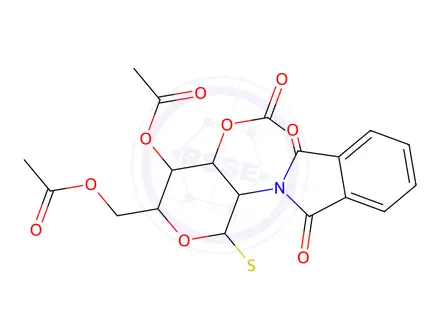 Chemical structure of Ethyl 3,4,6-tri-O-Acetyl-2-deoxy-2-phthalimido-β-D-thioglucopyranoside