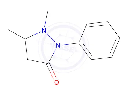 Chemical structure of 1,5-Dimethyl-2-phenylpyrazolidin-3-one