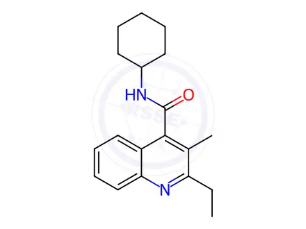 Chemical structure of N-Cyclohexyl-2-ethyl-3-methylquinoline-4-carboxamide