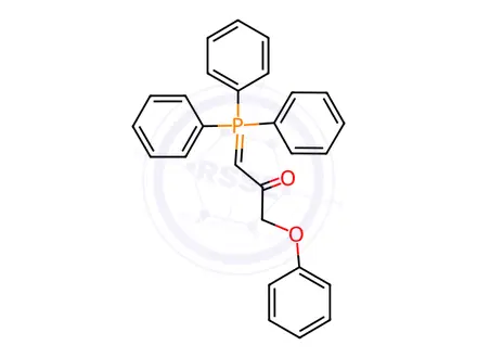 Chemical structure of (3-PHENOXY-2-OXOPROPYLIDENE)TRIPHENYLPHOSPHORANE