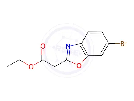 Chemical structure of ethyl 2-(6-bromobenzo[d]oxazol-2-yl)acetate