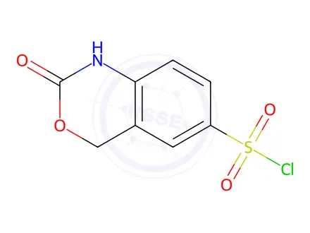 Chemical structure of 2-Oxo-2,4-dihydro-1H-3,1-benzoxazine-6-sulfonyl chloride