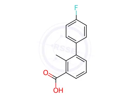 Chemical structure of 3-(4-Fluorophenyl)-2-methylbenzoic acid