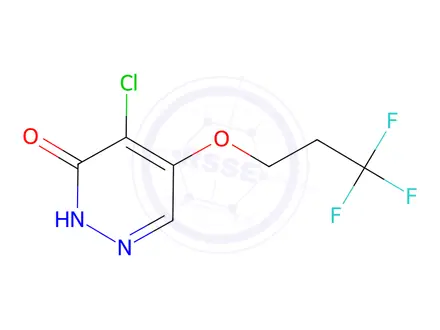 Chemical structure of 4-Chloro-5-(3,3,3-trifluoropropoxy)pyridazin-3(2H)-one