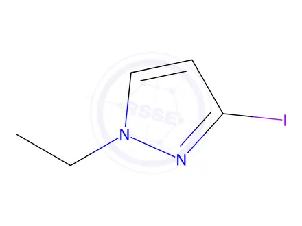 Chemical structure of 1-Ethyl-3-iodo-1H-pyrazole