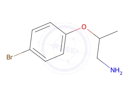 Chemical structure of 1-[(1-Aminopropan-2-yl)oxy]-4-bromobenzene