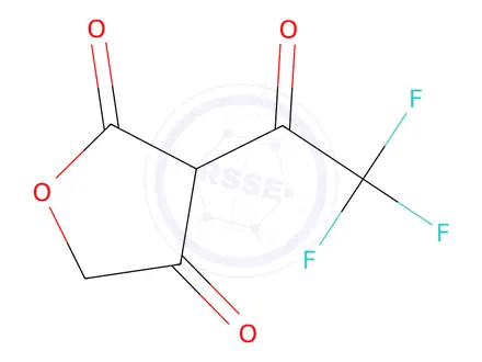 Chemical structure of 2,4(3H,5H)-Furandione, 3-(trifluoroacetyl)-(9CI)