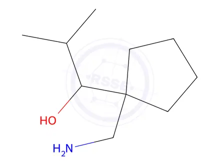 Chemical structure of 1-(1-(Aminomethyl)cyclopentyl)-2-methylpropan-1-ol