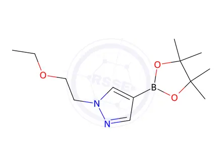 Chemical structure of 1-(2-ethoxyethyl)-4-(4,4,5,5-tetramethyl-1,3,2-dioxaborolan-2-yl)-1h-pyrazole