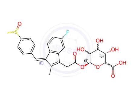 Chemical structure of Sulindac Acyl Glucuronide