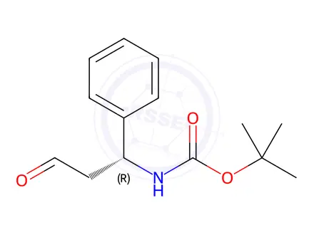 Chemical structure of Boc-​R-​3-​amino-​3-​phenylpropanal