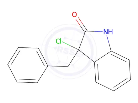 Chemical structure of 3-Benzyl-3-chloroindolin-2-one
