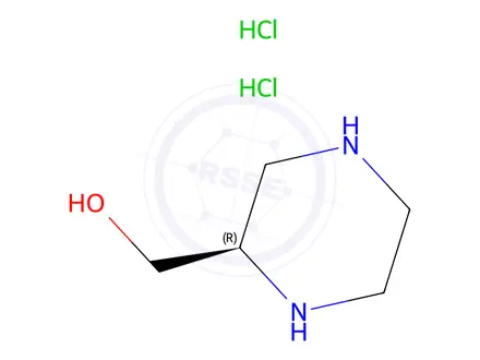 Chemical structure of (R)-Piperazin-2-ylmethanol dihydrochloride