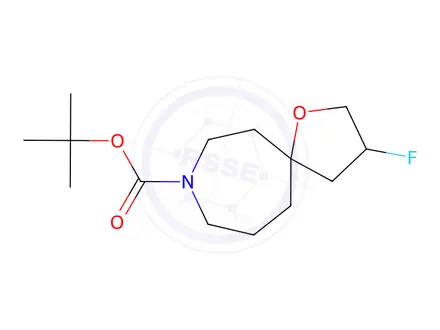 Chemical structure of Tert-butyl 3-fluoro-1-oxa-8-azaspiro[4.6]Undecane-8-carboxylate