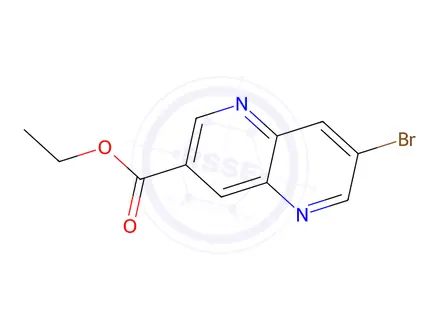 Chemical structure of Ethyl 7-bromo-1,5-naphthyridine-3-carboxylate